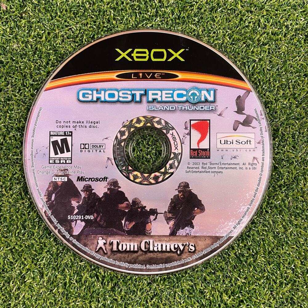 Tom Clancy's Ghost Recon: Island Thunder (Microsoft Xbox, 2003) Disc Only Tested